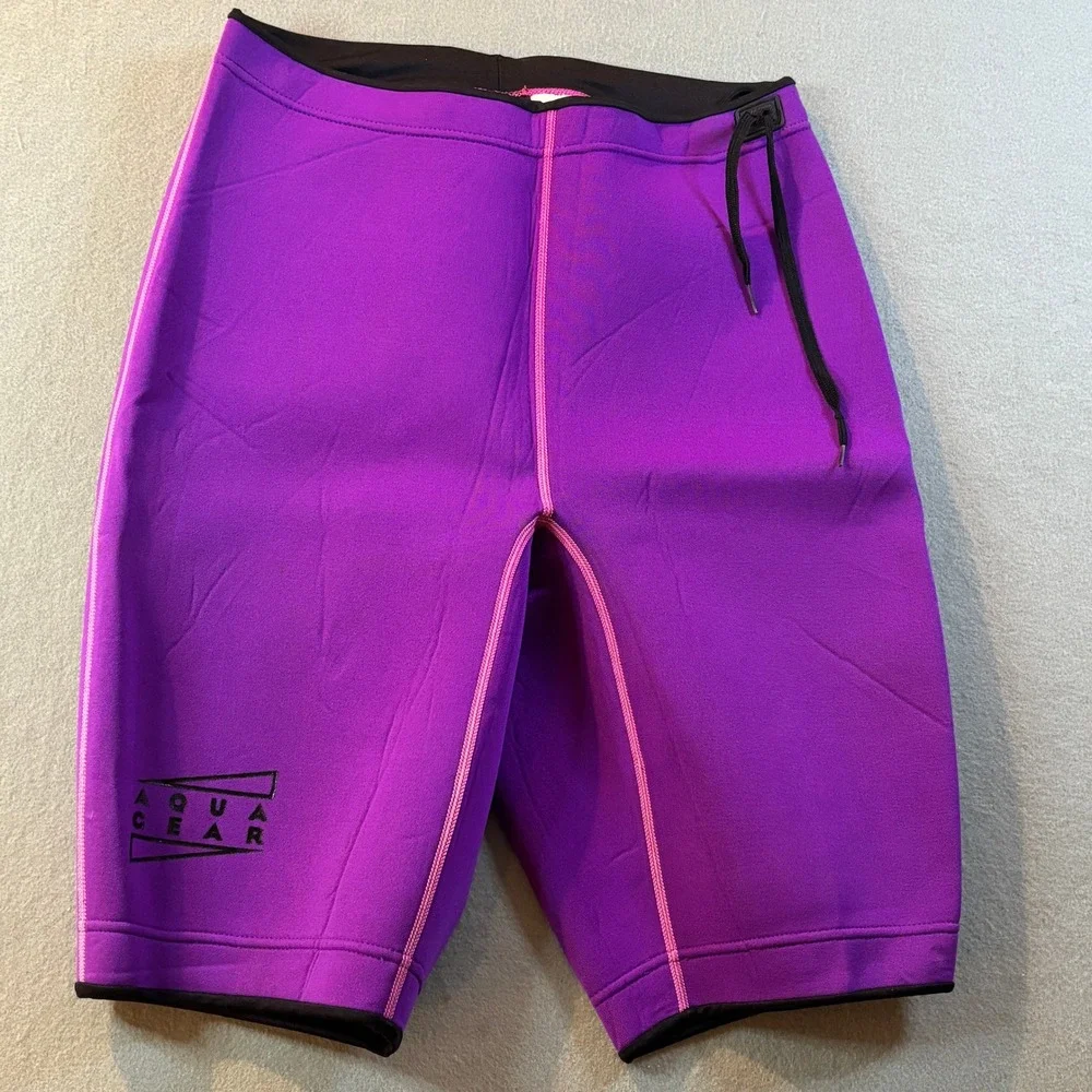 VTG Nike Aqua Gear Wetsuit Set Womens L/XL Purple Black Neoprene 90s Surf Swim